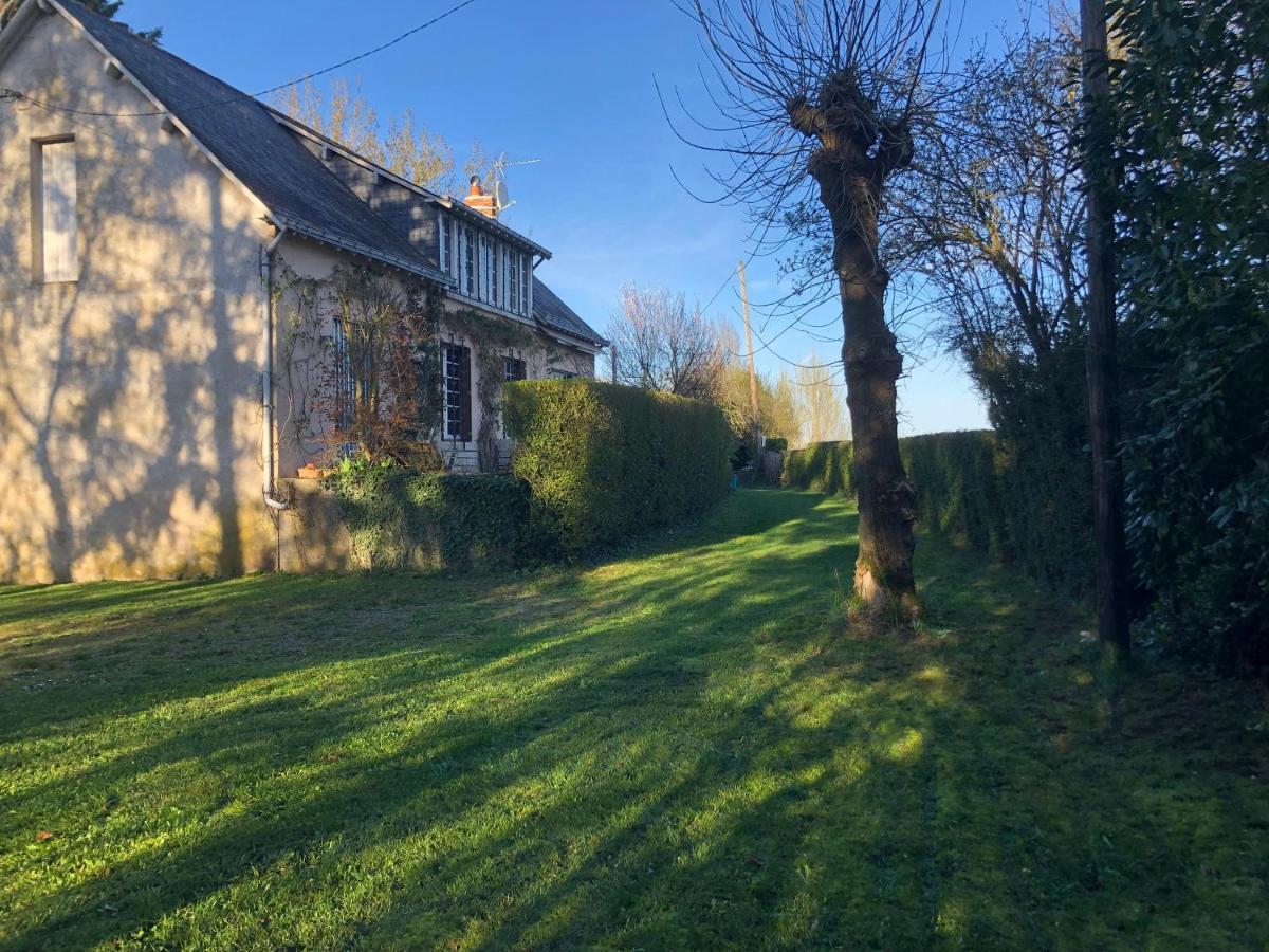 Béhuard : Maison vue Loire Exterior foto